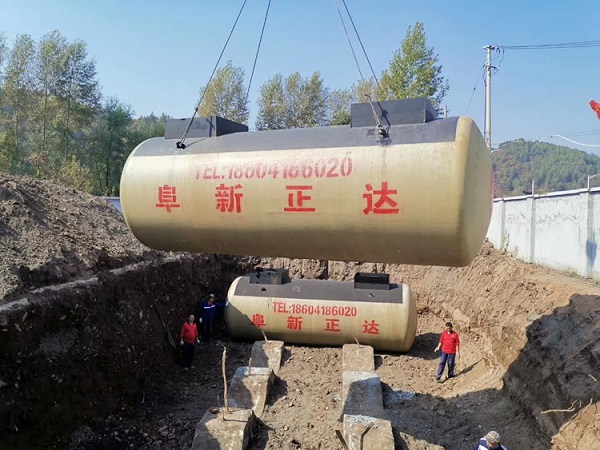 白山市國(guó)安路加油站改造升級(jí)SF雙層油罐，阜新正達(dá)油罐